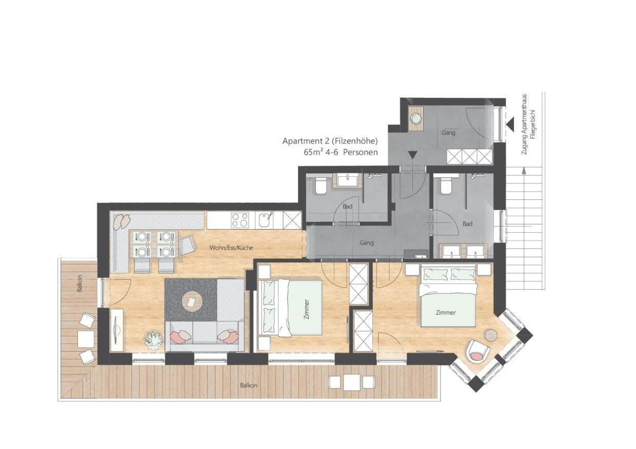 Apartments Fliegerbichl - Familie Voithofer Bramberg am Wildkogel Luaran gambar